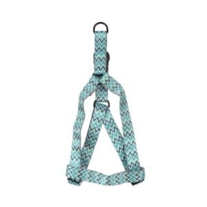 Basil Print Padded Harness Green for dogs